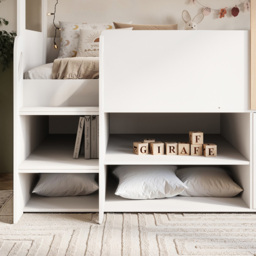 Flair Dreamland White and Oak Play House Bed Frame with Storage - Size: Single - Wilko - thumbnail 6