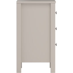 Florence Madrid 3 Drawer Cashmere Bedside Table - Wilko - thumbnail 5