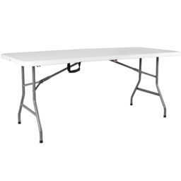 Home Vida 6ft Folding Table - White - Wilko - thumbnail 1