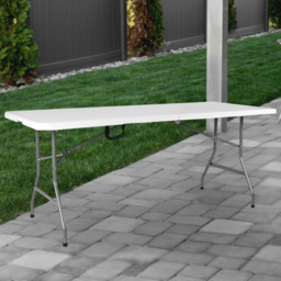 Home Vida 6ft Folding Table - White - Wilko - thumbnail 3
