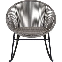 Charles Bentley Grey Zanzibar Rocking Chair - Size: 1 Seater - Wilko - thumbnail 4