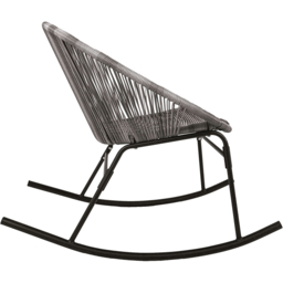 Charles Bentley Grey Zanzibar Rocking Chair - Size: 1 Seater - Wilko - thumbnail 5
