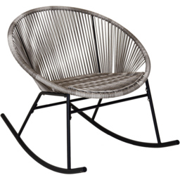 Charles Bentley Grey Zanzibar Rocking Chair - Size: 1 Seater - Wilko - thumbnail 3