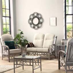 Desser Furniture Bali 4 Seater Grey Alba Dusk Sofa Set - Size: 2 Seater - Wilko - thumbnail 1
