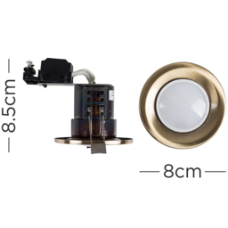 ValueLights Antique Brass Warm White LED Ceiling Downlight 6 Pack - Gold - Wilko - thumbnail 5