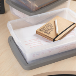 Wham 8L Clear Stackable Plastic Storage Box with Lid 3 Pack - Wilko - thumbnail 6
