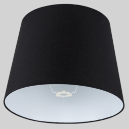 ValueLights Aspen Black XL Tapered Lamp Shade - Size: 45.5 x 33 x 45.5cm - Wilko - thumbnail 4