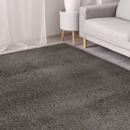 Homemaker Charcoal Snug Plain Shaggy Rug 80 x 150cm - Grey - Wilko - thumbnail 3