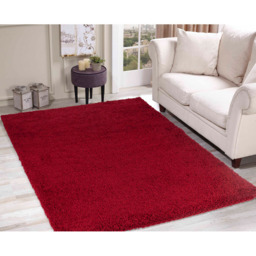 Desire Rugs Oxford Red Plain Shaggy Runner Rug 60 x 220cm - Wilko - thumbnail 5
