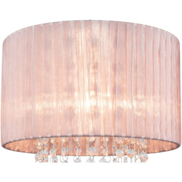 Cosylyte Winni Pink Beaded Voile Easyfit Modern Lamp Shade - Size: 21 x 32 x 32cm - Wilko - thumbnail 5