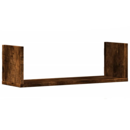vidaXL 58 x 18 x 18cm Brown Floating Wall Shelf 3 Pack - Size: 18 x 18 x 58cm - Wilko - thumbnail 1