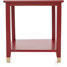 Palazzi Red Side Table - Size: 50 x 50 x  58cm - Wilko - thumbnail 4