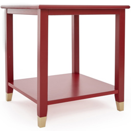 Palazzi Red Side Table - Size: 50 x 50 x  58cm - Wilko - thumbnail 3