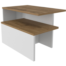 Decorotika Twins Oud White Nest of Coffee Tables Set of 2 - Size: 42 x 72 x 45cm - Multi - Wilko - thumbnail 3