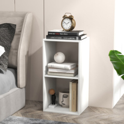 Costway 2 Shelf White Bookshelf - Wilko - thumbnail 4