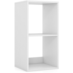 Costway 2 Shelf White Bookshelf - Wilko - thumbnail 3