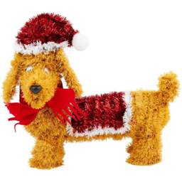 Tinsel Santa Paws - Brown - Wilko - thumbnail 1