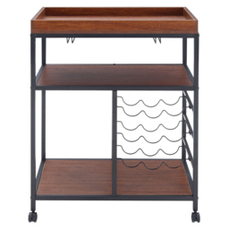 Living and Home 5 Tiers Rolling Serving Bar Cart - Size: 71 x 46 x 93cm - Wilko - thumbnail 4
