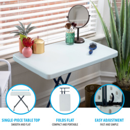 Lifetime Products Foldable Personal Table White - Size: 53.3 x 76.2 x 49.2cm - Wilko - thumbnail 7