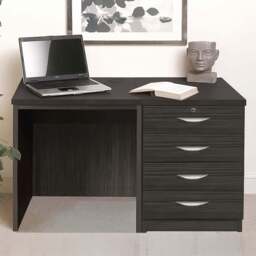 R White Cabinets 4 Drawer Black Set-05 Desk - Size: 72.8 x 107.9 x 54cm - Wilko - thumbnail 1