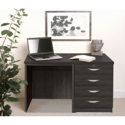 R White Cabinets 4 Drawer Black Set-05 Desk - Size: 72.8 x 107.9 x 54cm - Wilko - thumbnail 5