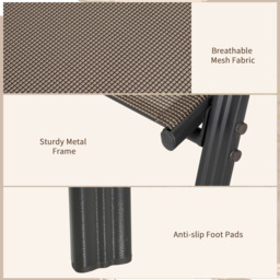 Outsunny Set of 4 Grey Stackable Garden Chair - Size: 76.5 x 81 x 18.5cm - Wilko - thumbnail 7