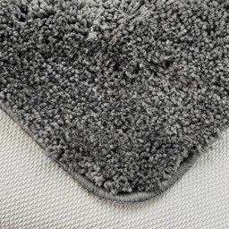 Velosso Knox Charcoal Bath Mat set - Size: 50 x 80 x 1cm - Grey - Wilko - thumbnail 4