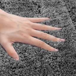 Velosso Knox Charcoal Bath Mat set - Size: 50 x 80 x 1cm - Grey - Wilko - thumbnail 5