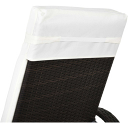Outsunny Brown Rattan Recliner Sun Lounger - Size: 1 Seater - Wilko - thumbnail 4