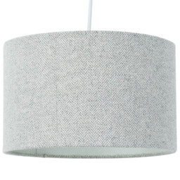 Woven Drum Shade - Grey/25cm - Wilko - thumbnail 7