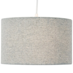 Woven Drum Shade - Grey/25cm - Wilko - thumbnail 6