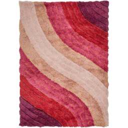 DS Living Lena Pink Ultra Plush Rug 160 x 230cm - Wilko - thumbnail 1
