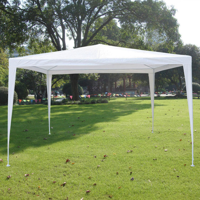 Outdoor Essentials 3m White Party Gazebo - Size: 3 x 3m - Blue - Wilko - image 1