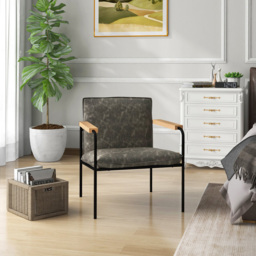 Costway Grey Accent Chair - Size: Single - Wilko - thumbnail 5