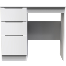Crowndale Milan 3 Drawer Gloss White Dressing Table - Size: 40 x 93 x 79cm - Wilko - thumbnail 3