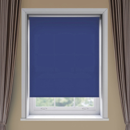 New Edge Blinds Thermal Blackout Roller Blind Navy 65cm - Size: W 65cm x D 170cm - Blue - Wilko
