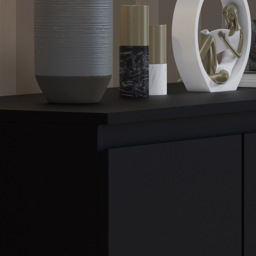 FWStyle Stora Merchant 7 Drawer Matt Black Chest of Drawers - Wilko - thumbnail 5