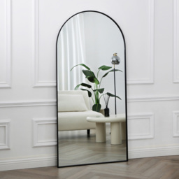 Anax Black Framed Arch Wall Mirror 170 x 80cm - Home Garden Direct - Wilko - thumbnail 4