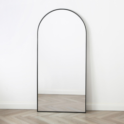 Anax Black Framed Arch Wall Mirror 170 x 80cm - Home Garden Direct - Wilko - thumbnail 3