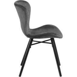 Florence Batilda Set of 2 Dark Grey Dining Chairs - Furniture To Go - Wilko - thumbnail 5