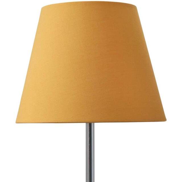 Lighting Collection Yates Ochre Tapered Lamp Shade 20cm - Size: 6.3 x 21.5 x 21.5cm - Wilko - image 1