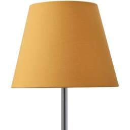 Lighting Collection Yates Ochre Tapered Lamp Shade 20cm - Size: 6.3 x 21.5 x 21.5cm - Wilko