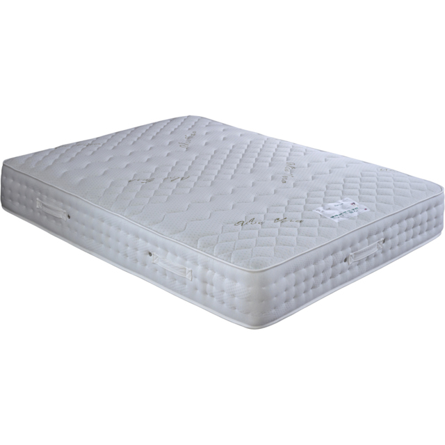 Aloe Vera Small Single Pocket Sprung Memory Foam Mattress - White - Bedmaster - Wilko - image 1