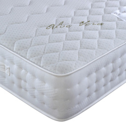 Aloe Vera Small Single Pocket Sprung Memory Foam Mattress - White - Bedmaster - Wilko - thumbnail 3