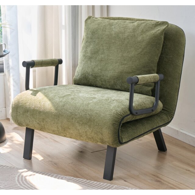 Ivy Sofa Bed Green - Size: Single - Wilko - image 1