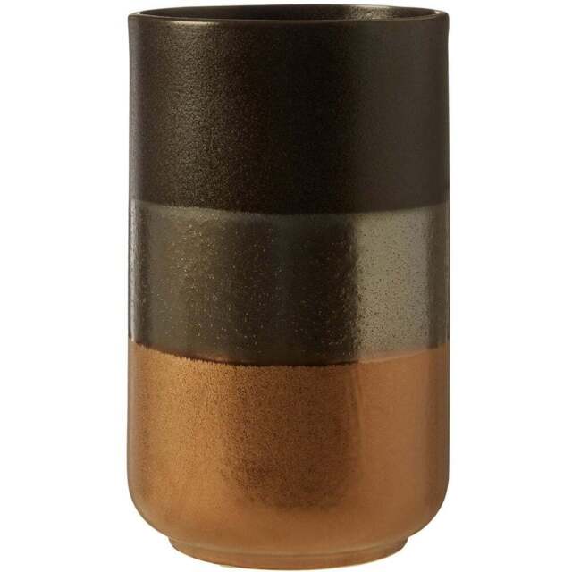 Premier Housewares Nixon Stoneware Vase - Size: 14 x 14 x 22cm - Brown - Wilko - image 1