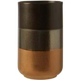 Premier Housewares Nixon Stoneware Vase - Size: 14 x 14 x 22cm - Brown - Wilko - thumbnail 1