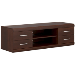 Florence Imperial 4 Drawer 2 Shelf Dark Mahogany Wide TV Unit - Size: 45 x 140 x 44cm - Red - Furniture to Go - Wilko - thumbnail 3