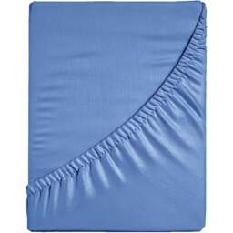 Velosso Microfibre Single French Blue Fitted Sheet - Wilko - thumbnail 1