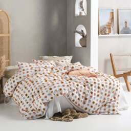 Linen House Haze Super King Multicolour Tufted Duvet Cover Set - Wilko